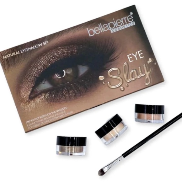 Bellapierre Eye Slay Natural Shimmer Eyeshadow Powder Brush Set New 4pc. Kit NIB - Picture 6 of 6
